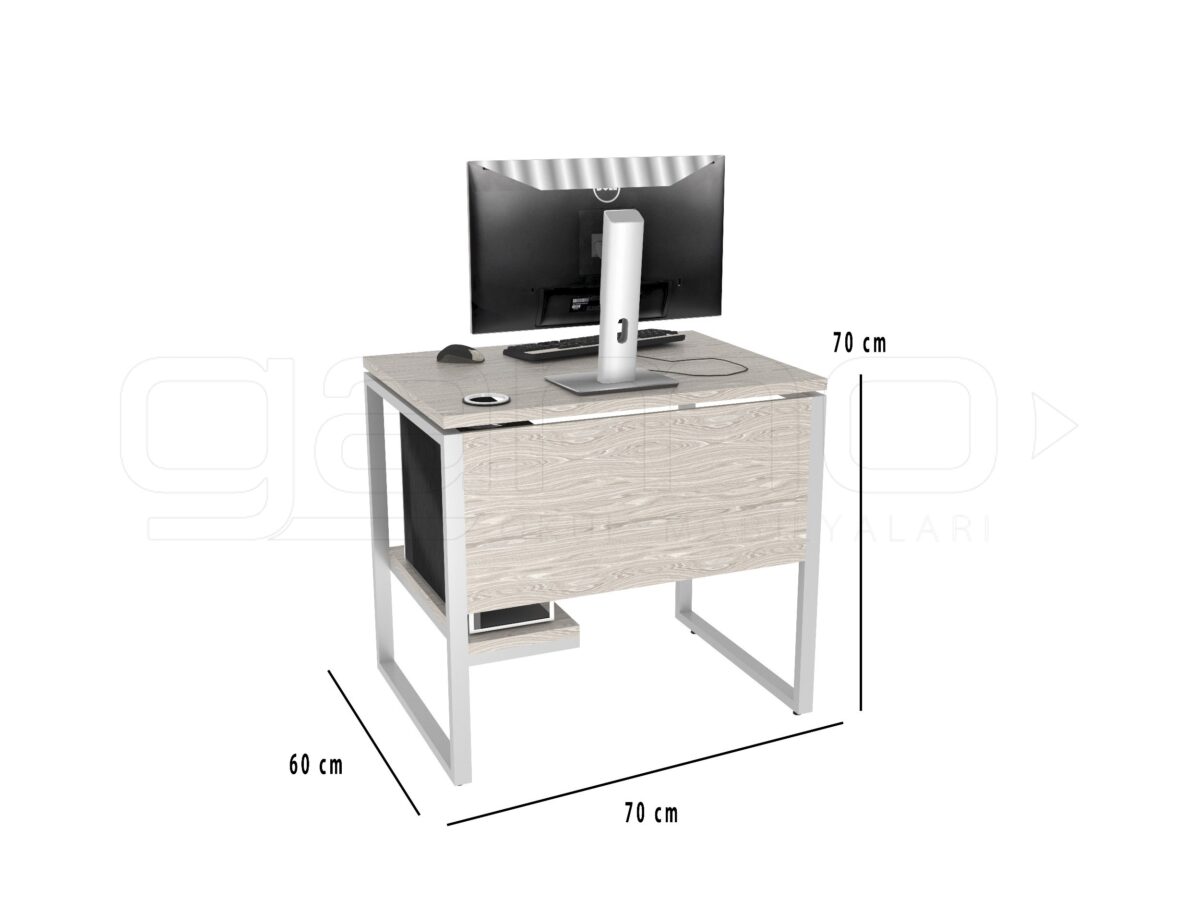 GM008-101-olcu-1.jpg GM008-101 Bilgisayar Masası, Okul Öğrenci Bilgisayar Laboratuvarı Masası - Görsel 2