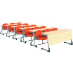 GM024-102 Üçlü Ahşap Amfi Sırası