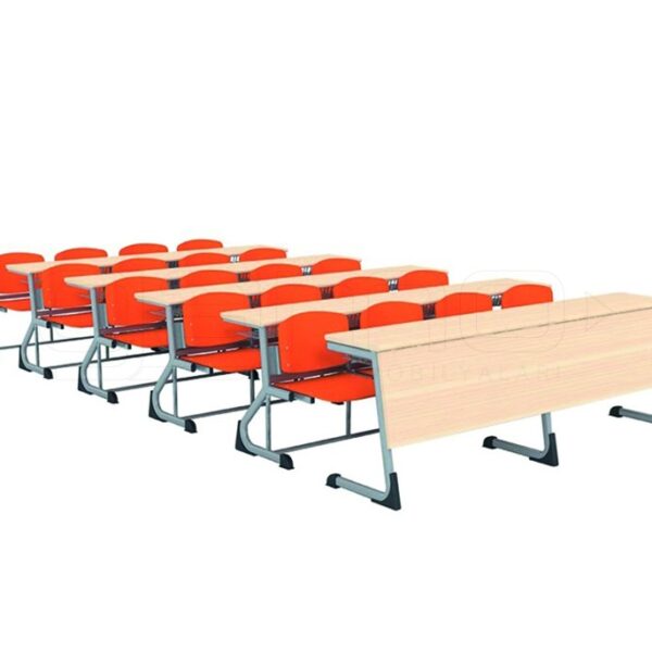 GM024-103 Dörtlü Ahşap Amfi Sırası