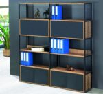 GM028-201 Dolaplı Metal Kitaplık