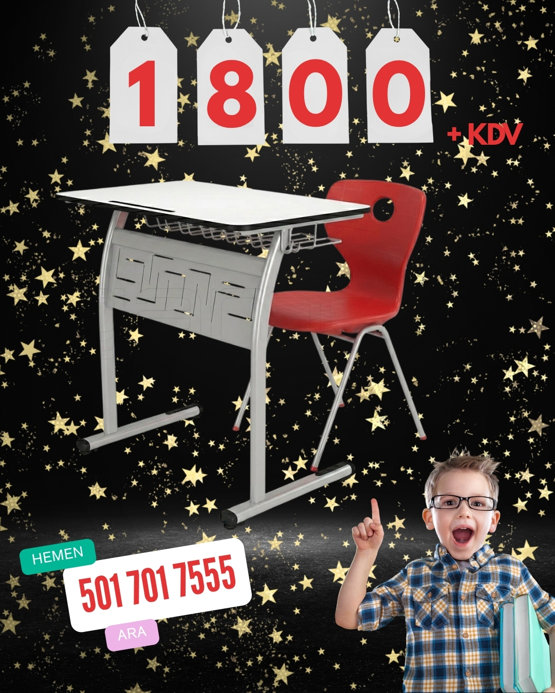 Okul Sırası Takımı – Kampanyalı Fiyat 1800₺ + KDV